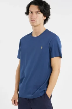 Custom Slim Fit Jersey Crewneck T-Shirt - T-shirt | Bleu