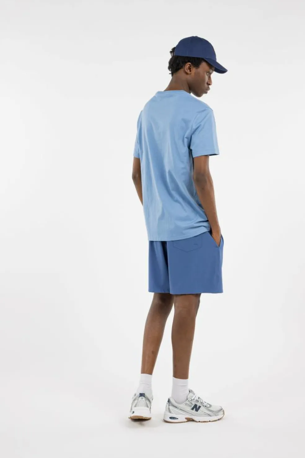 Custom Slim Fit Jersey Crewneck T-Shirt - T-shirt | Bleu