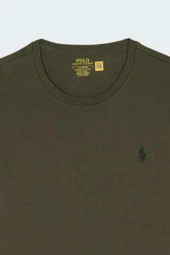 Custom Slim Fit Jersey Crewneck T-Shirt - T-shirt | Kaki