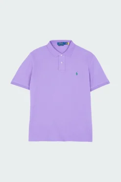 Custom Slim Fit Mesh Polo Shirt - Polo manches courtes | Violet