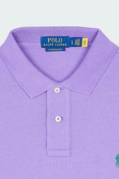 Custom Slim Fit Mesh Polo Shirt - Polo manches courtes | Violet