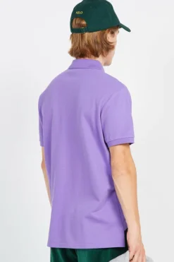 Custom Slim Fit Mesh Polo Shirt - Polo manches courtes | Violet