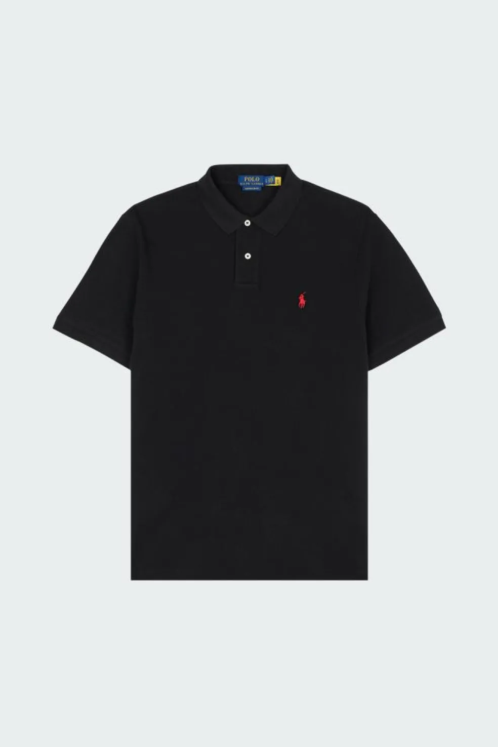 Custom Slim Fit Mesh Polo Shirt - Polo manches courtes | Noir