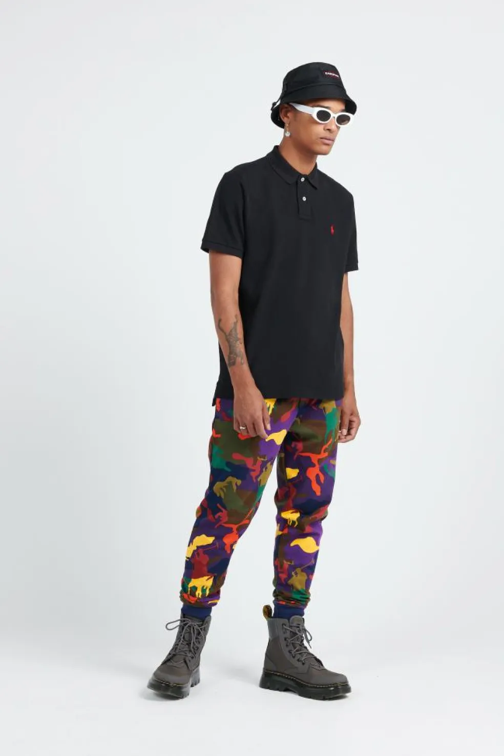 Custom Slim Fit Mesh Polo Shirt - Polo manches courtes | Noir