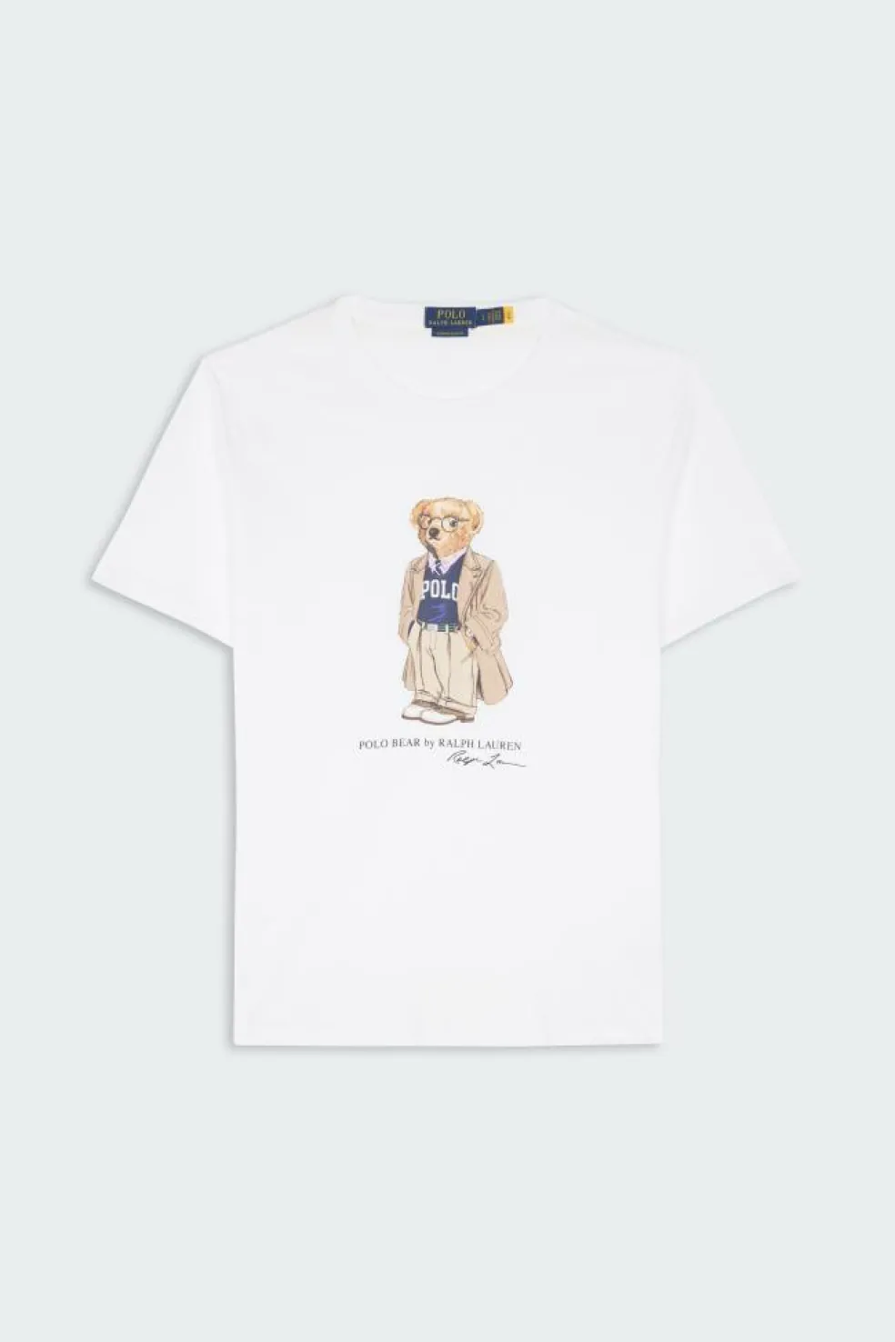 Custom Slim Fit Polo Bear Jersey T-Shirt - T-shirt | Blanc