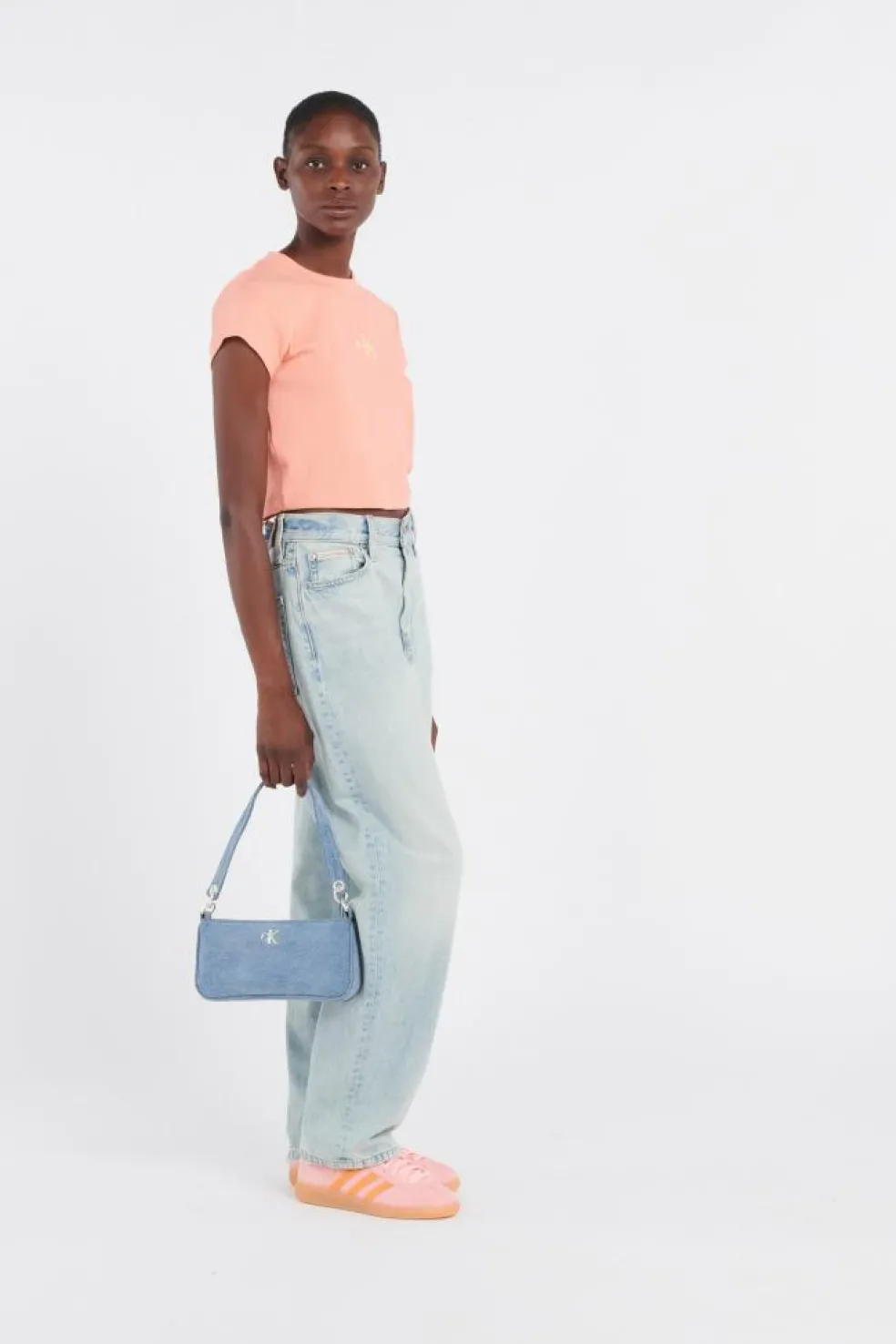 DENIM SHOULDER POUCH - Sac porté épaule | Bleu