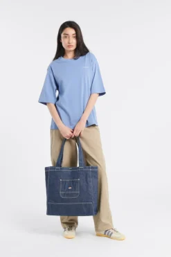 DENIM TOTE BAG - Sac shopping | Bleu