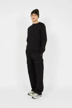 DIAGONAL RAISED FLEECE CARGO - Jogging | Noir