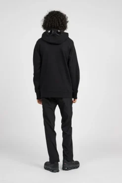 DIAGONAL RAISED FLEECE GOGGLE - Hoodie zippée | Noir