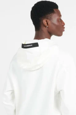 DIAGONAL RAISED FLEECE HOODED - Hoodie | Blanc