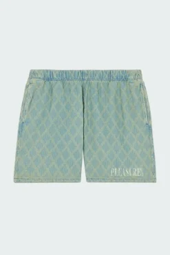DIAMOND JACQUARD SHORTS - Short | Bleu