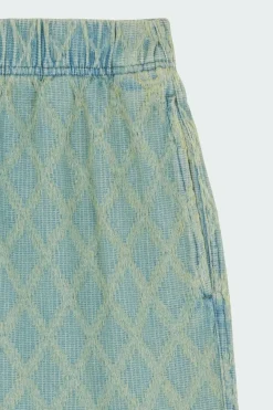 DIAMOND JACQUARD SHORTS - Short | Bleu
