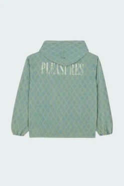 DIAMOND JACQUARD ZIP HOODIE - Veste | Bleu