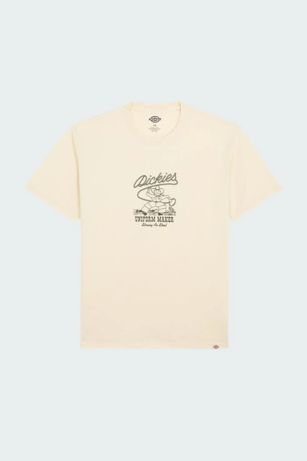 DICKIES ROPE CENTER LOGO SS TEE - T-shirt | Beige