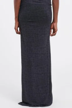 DIGITAL CROC SKIRT - Robe | Noir