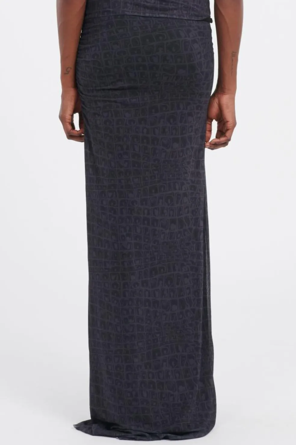 DIGITAL CROC SKIRT - Robe | Noir