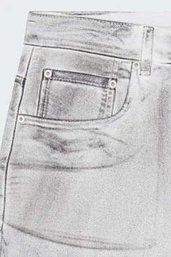 DIRTY WASHED WIDE DENIM PANTS - Jean | Noir