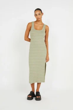 DIXIE MIDI DRESS - Robe | Vert