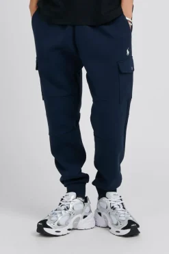 Double-Knit Cargo Jogger Pant - Pantalon droit | Bleu