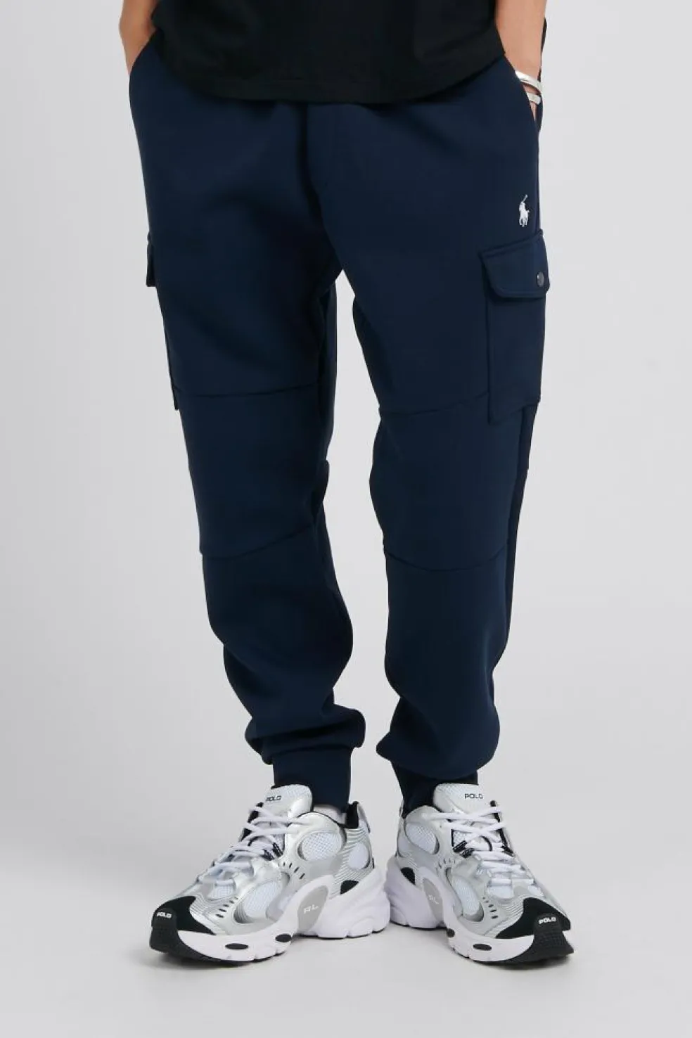 Double-Knit Cargo Jogger Pant - Pantalon droit | Bleu