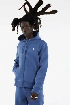 Double-Knit Full-Zip Hoodie - Hoodie zippé | Bleu