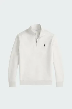 Double-Knit Quarter-Zip Pullover - Sweatshirt | Gris