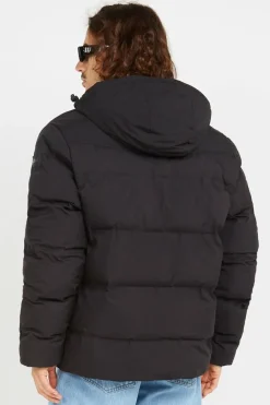 DOUDOUNE TECHNIQUE A CAPUCHE - Doudoune | Noir