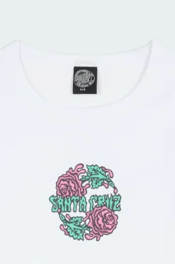 Dressen Rose Crew Two Front - T-shirt | Blanc