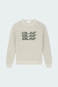 DRIFT WAFFLE KNIT CREWNECK - Pull | Beige