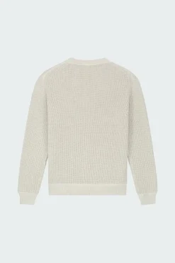 DRIFT WAFFLE KNIT CREWNECK - Pull | Beige