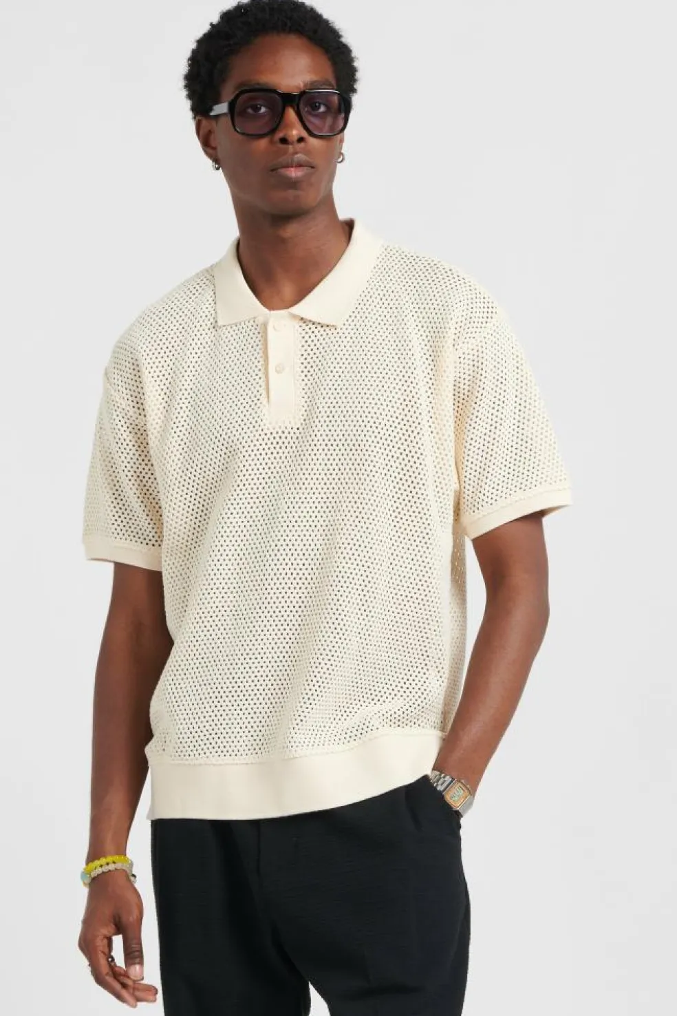 DUKE MESH - Polo | Beige