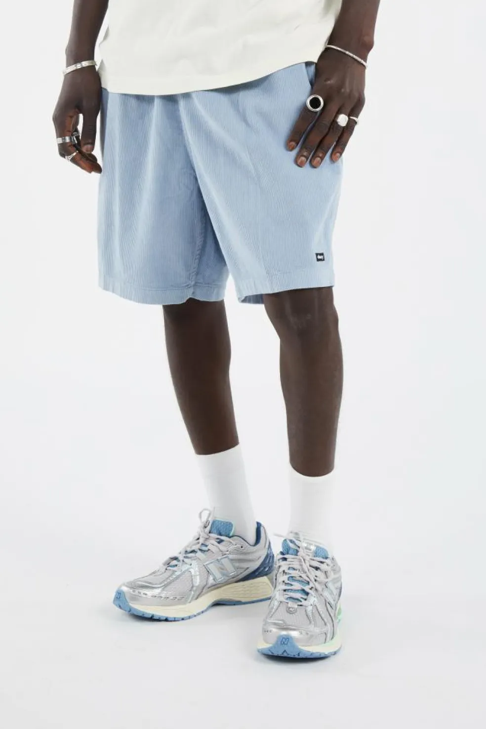 EASY PULP CORDUROY SHORT - Short | Bleu