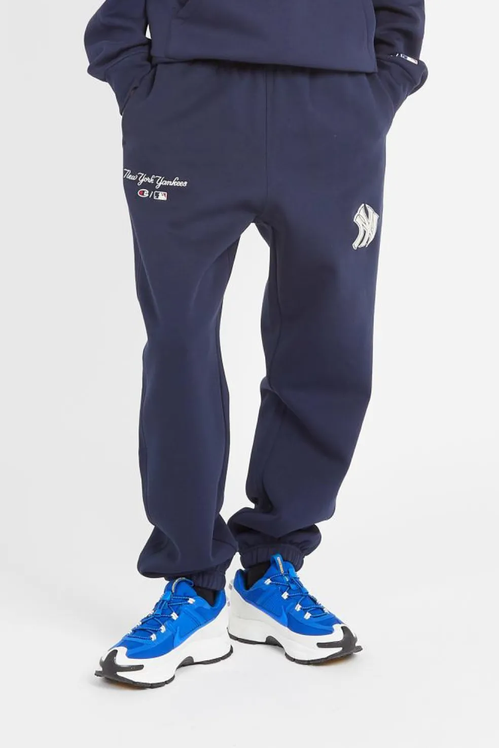 Elastic Cuff Pants - Jogging | Bleu