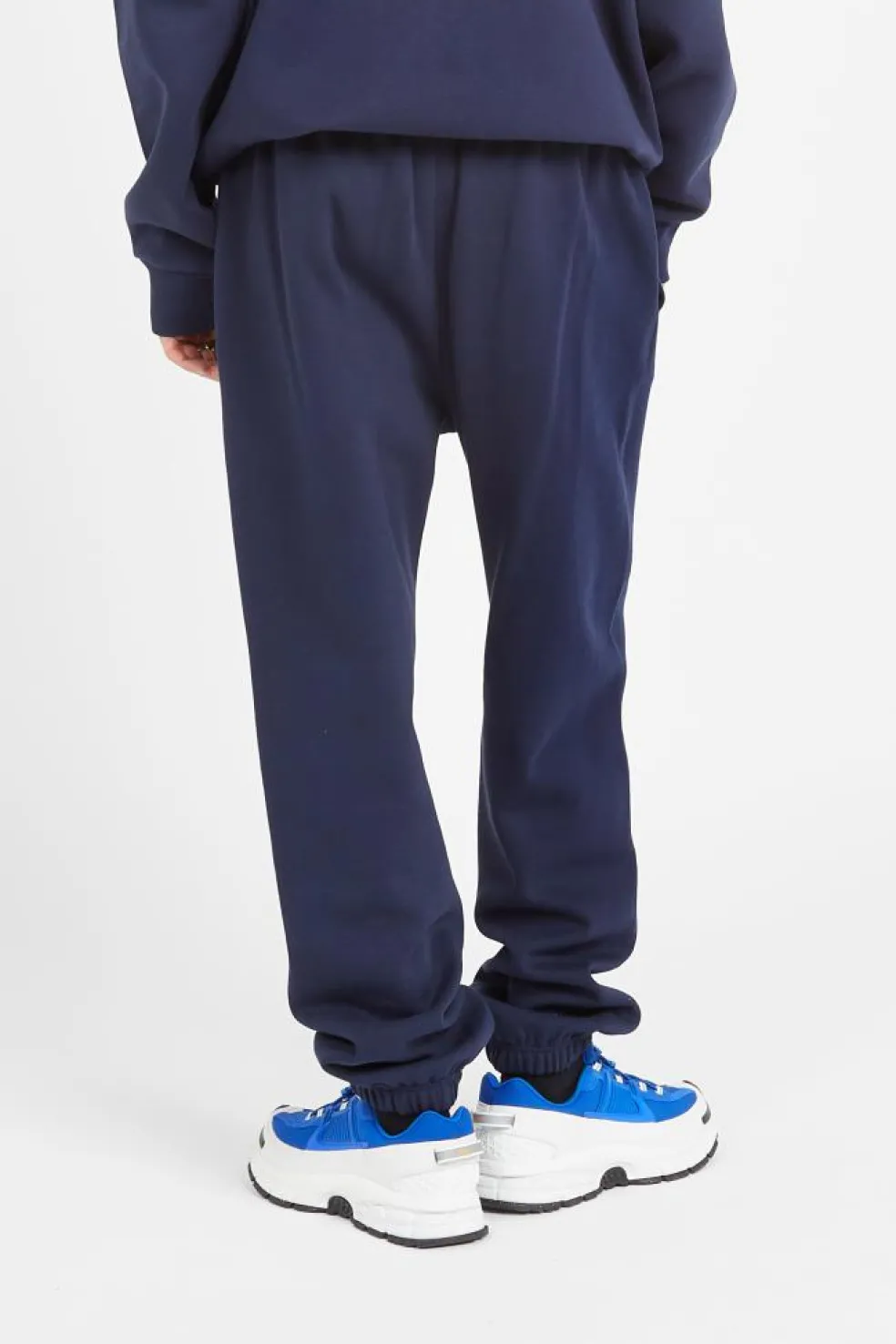 Elastic Cuff Pants - Jogging | Bleu