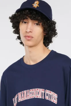 EMB BEAR 6PANEL CAP - Casquette | Bleu