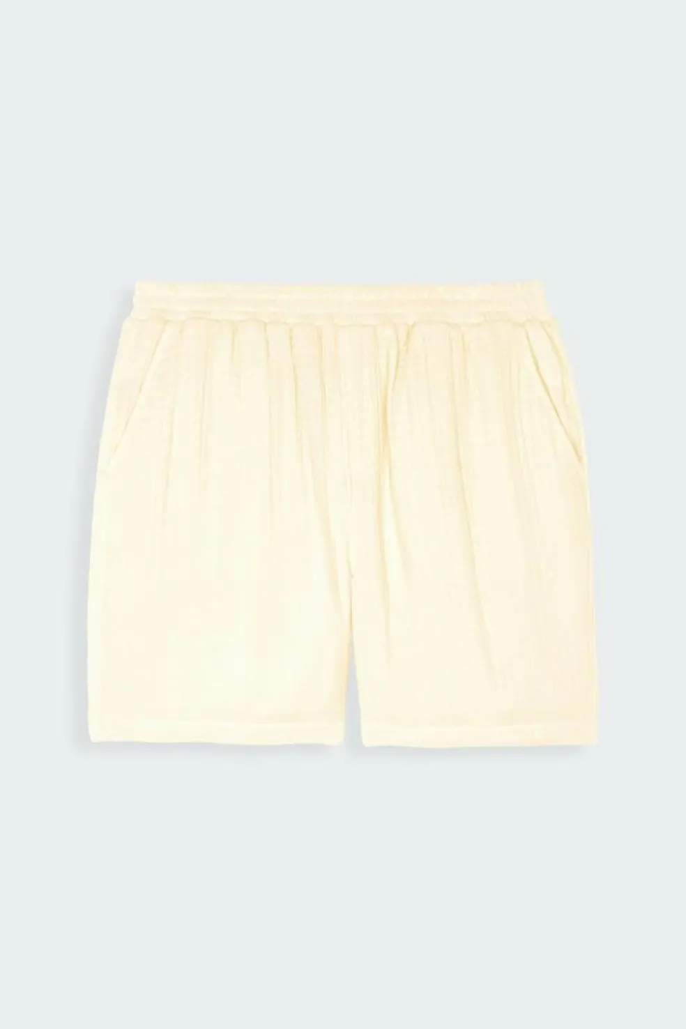 enzi seersucker shorts - Short | Jaune
