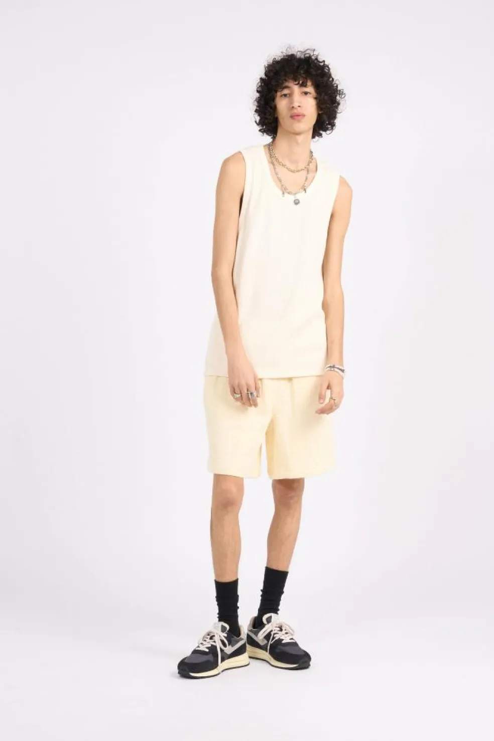 enzi seersucker shorts - Short | Jaune