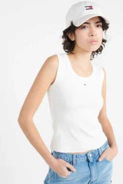 ESSENTIAL RIB TA - Top | Blanc