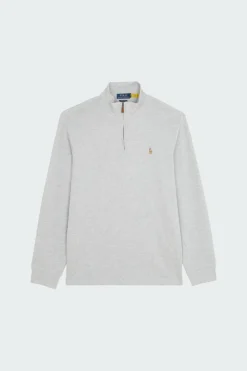 Estate-Rib Quarter-Zip Pullover - Pull | Gris