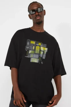 evolution oversized - T-shirt | Noir