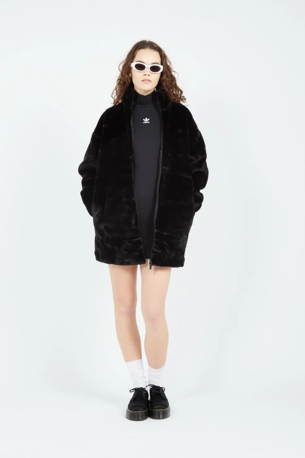 FAUX FUR JACKET - Veste | Noir