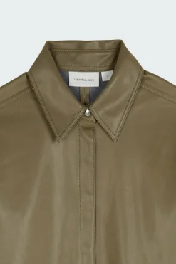 FAUX LEATHER REGULAR - Chemise | Vert