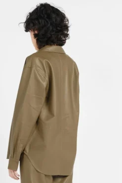 FAUX LEATHER REGULAR - Chemise | Vert