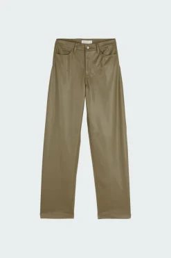 FAUX LEATHER RELAXED - Pantalon | Vert