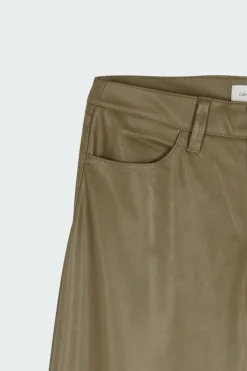 FAUX LEATHER RELAXED - Pantalon | Vert