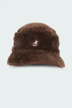FAUX SHEARLING UTILITY BUCKET - Chapeau | Marron