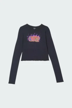 FLAMING GRAFFITI DGB DIGIT - T-shirt | Noir