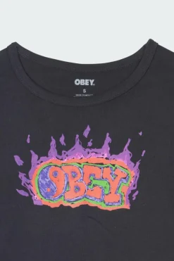 FLAMING GRAFFITI DGB DIGIT - T-shirt | Noir