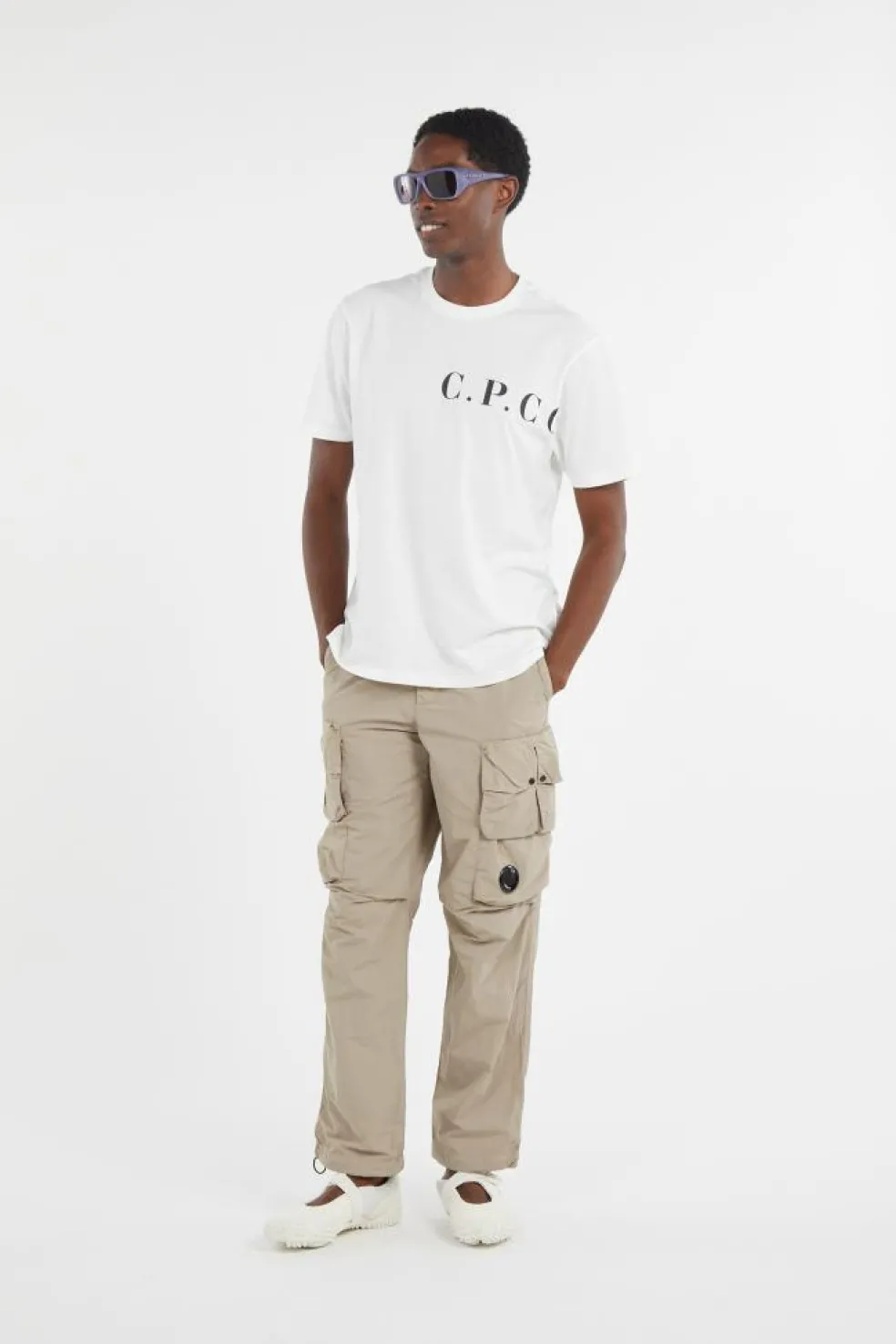 FLATT NYLON CARGO PANTS - Pantalon cargo | Kaki