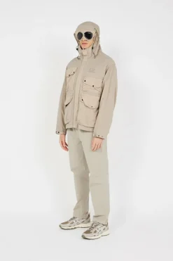 FLATT NYLON GOGGLE JACKET - Veste | Kaki